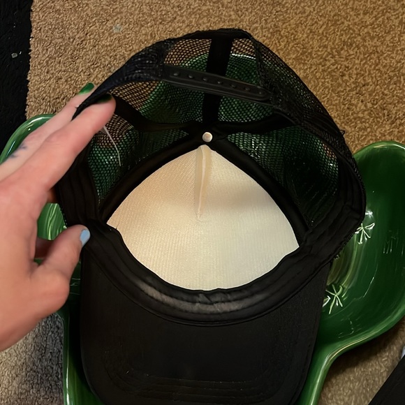 🧢☀️Mom and child hat / the boss / the real boss / black and white / snap close - Picture 7 of 8